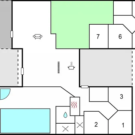 Дом отдыха Seven-bedroom Holiday In